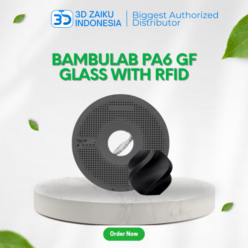 Bambulab PA6 GF Glass Fiber 3D Printer Filament 1 KG Durable High Thermal Properties with RFID